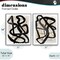 Stupell Industries Contemporary Hindsight Squiggles 2pc Framed Giclee Set, design by Lucille Price